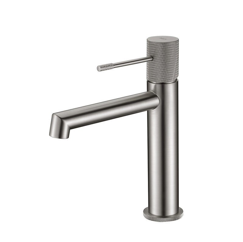 Griferia Monomando Bajo Para Lavamano Serie Line Niquel Cepillado Ref. Bdd038-1Nq Marca Imex