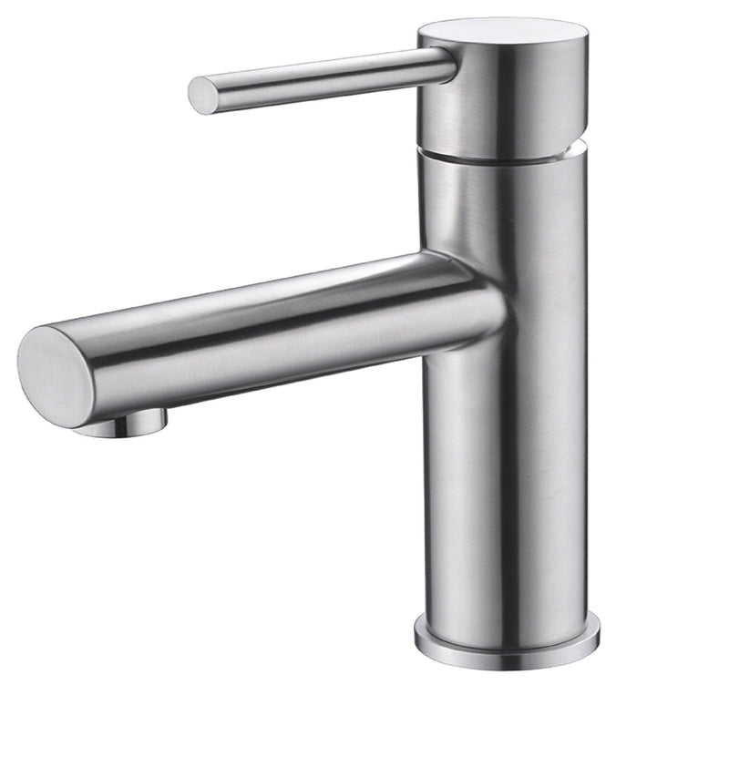 Griferia Monomando Bajo Para Lavamano Serie Moscu Acero Ref.Bdk034-1 Marca Imex