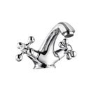 Griferia Para Lavamanos Doble Manilla Mod. Niza Ref. Pri-017M Marca Metales Aleados