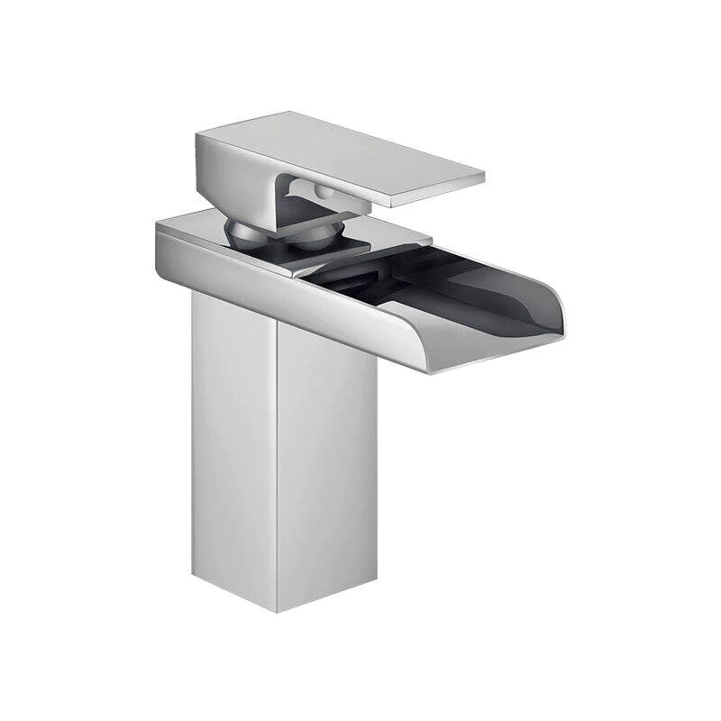 Griferia Monomando Para Lavamanos De Lujo En Cascada Mod. Celta Ref. Pri-047 Marca Metales Aleados