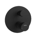 Griferia Monomando Empotrado De Baño Dos Vias Serie Fut Noir Rad / Neg Mat Ref. Nvgri5665 Marca Nova