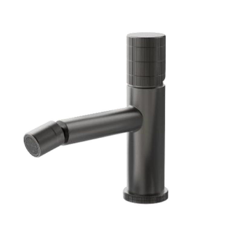 Griferia Monomando Bide P/ Lavamano Acero Inox Serie Anthracite Radiance / Gris Ref Nvgri5673 Nova