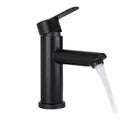 Griferia Monomando Bajo Para Lavamano Serie Sirus Noir / Negro Mate Ref Nvgri9802 Marca Nova