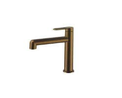 Griferia Para Lavamanos Serie Lotus De 20 Cm Color Bronce Ref. Qm-14.700.2002.Br Marca Quality Metal