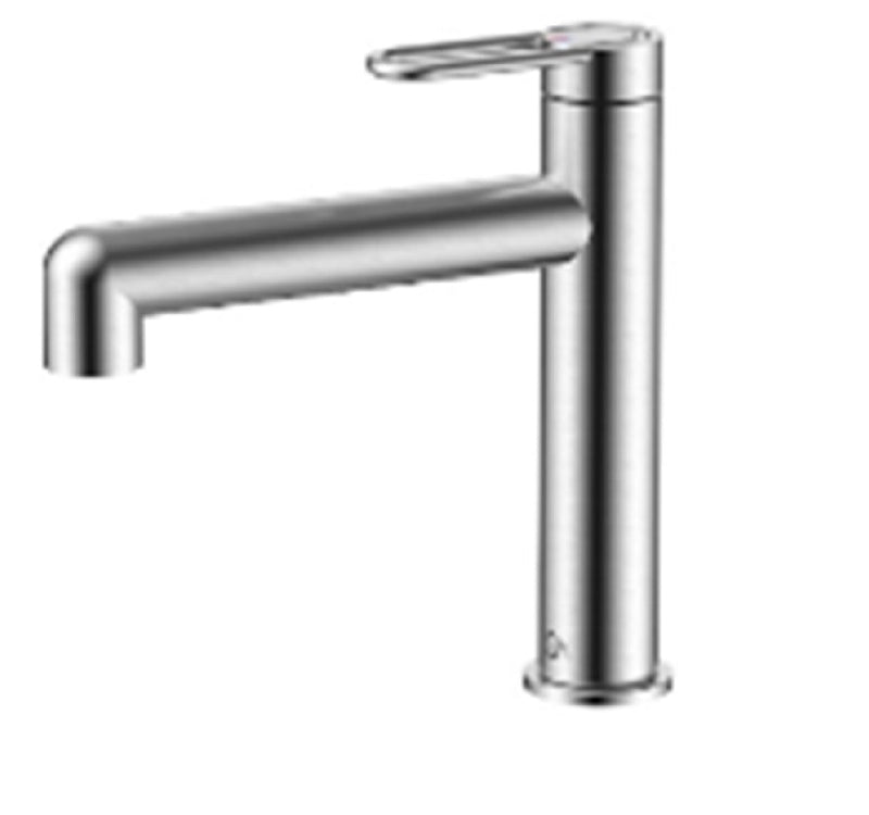 Griferia Para Lavamanos Serie Lotus De 20 Cm Color Satinado Ref. Qm-14.700.2002.St Quality Metal