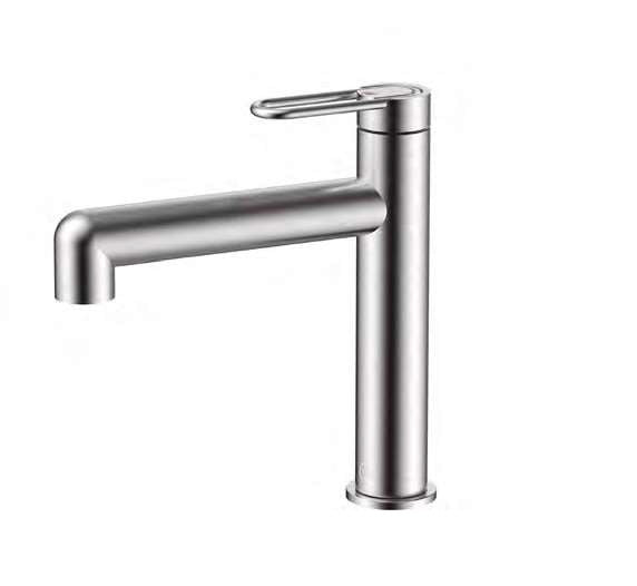 Griferia Para Lavamanos Serie Lotus De 30 Cm Satin Ref. Qm-14.700.2004.St Quality Metal