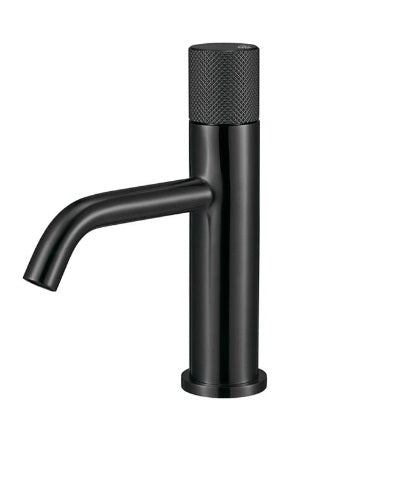 Grifería / Grupo Para Lavamanos Qm+ Serie Supreme 20 Cm Color Negro Black Marca Quality Metal