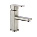 Griferia Monomando Bajo P/ Lavamanos Cuadrada Vastago Sedal Satinado Ref Gri-511 Marca Unique