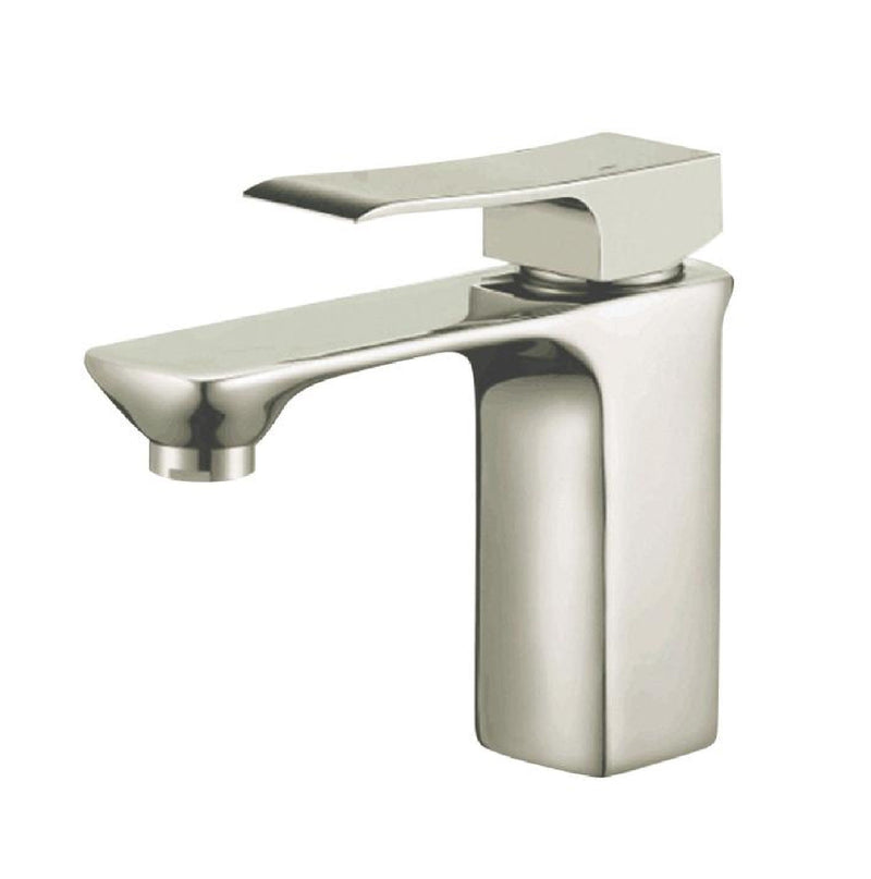 Griferia Monomando Bajo P/ Lavamanos Vastago Sedal Satinado Ref Gri-516 Marca Unique