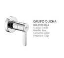 Grupo Para Ducha Monomando Cromado Linea Ideal Ref. Cs90302A Marca Bm