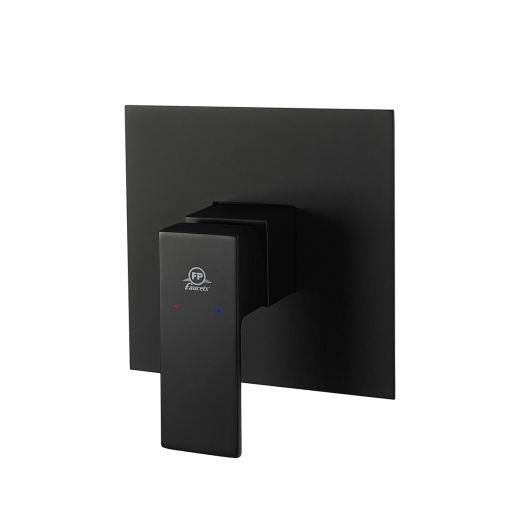 Grupo Para Ducha Monomando Black Quadra Mate Sin Regadera Ref. 32Gdu0391 Marca Fp