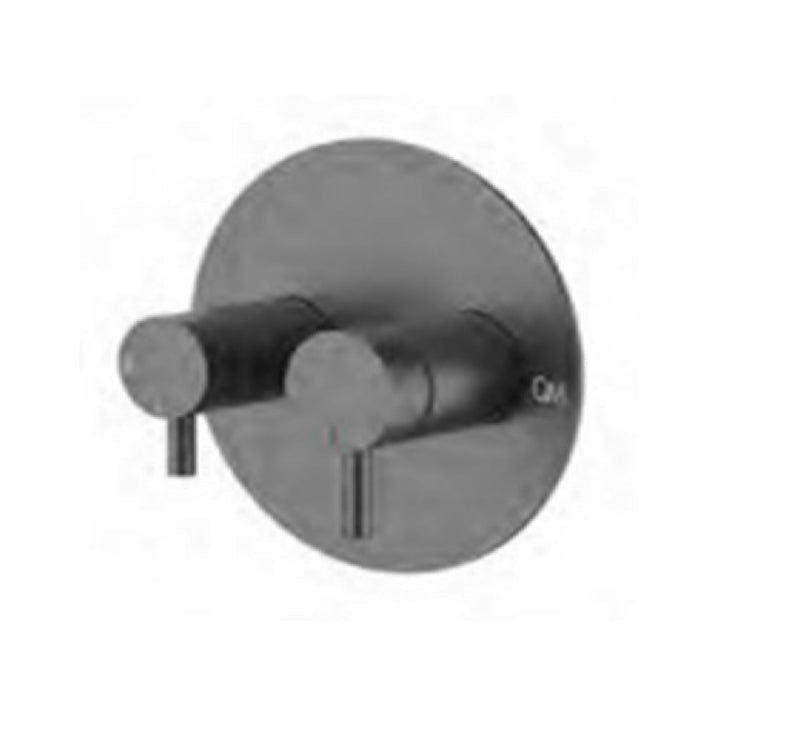 Grupo Para Ducha Monomando Redonda 2 Funciones Serie Lotus Gun Grey Ref 14.700.4004 Gr Quality Metal