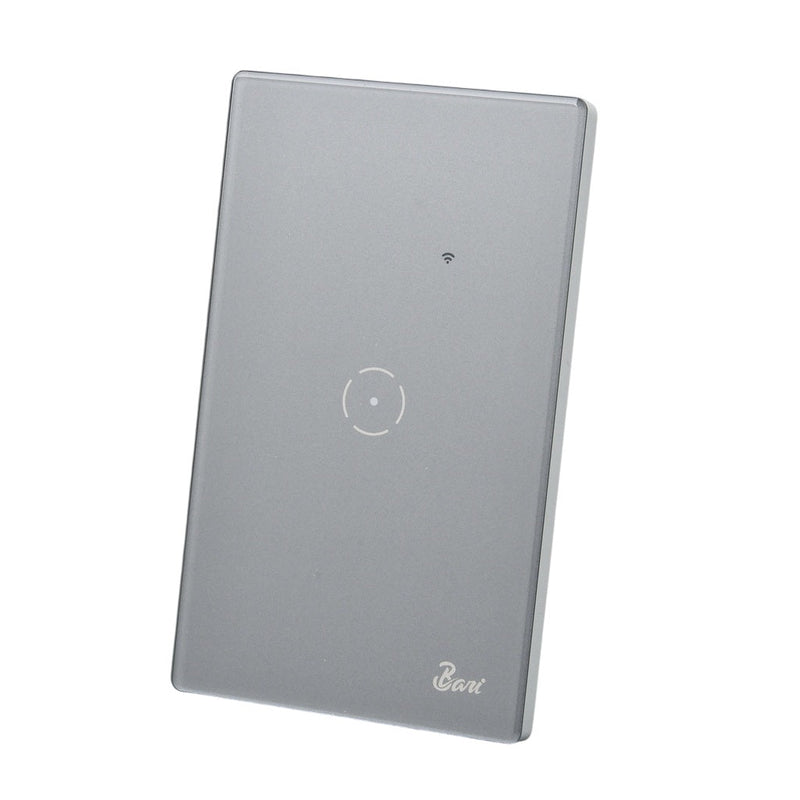 Interruptor Sencillo Smart Serie Grigio Color Gris Brillante Ref. Int.13.13.13 Marca Bari