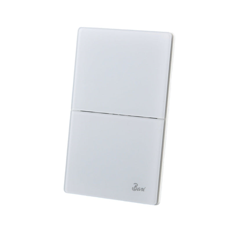 Interruptor Doble Serie Nebbia Color Blanco Mate Ref. Int.16.02 Marca Bari