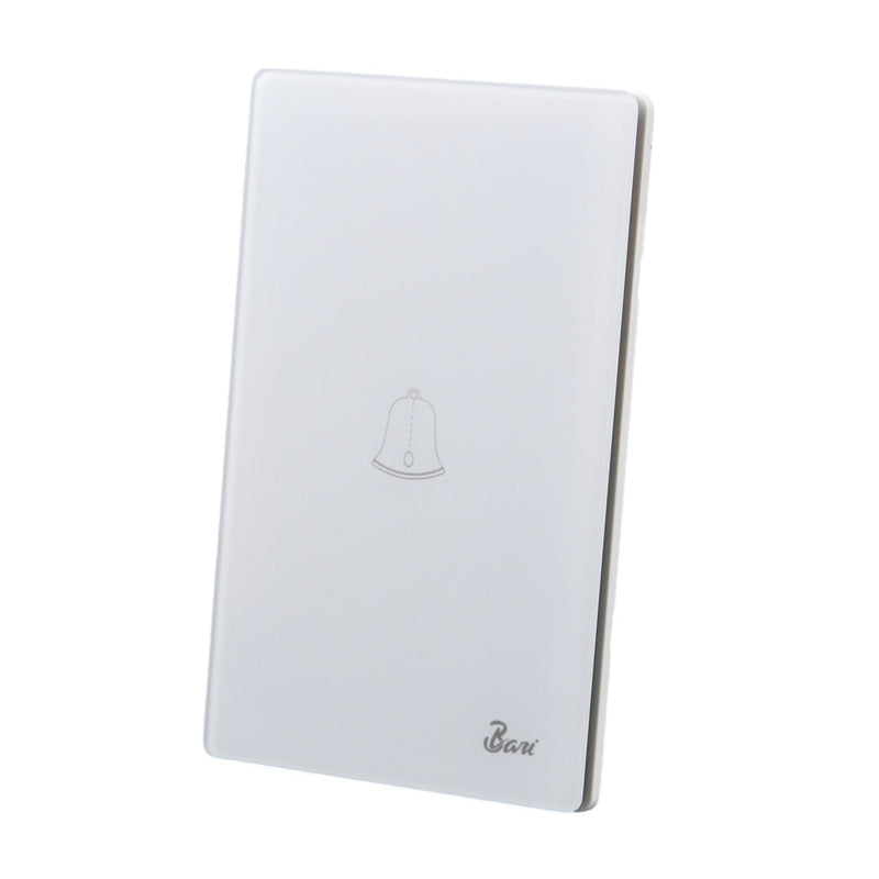 Interruptor Timbre Serie Nebbia Color Blanco Mate Ref. Int.16.04 Marca Bari