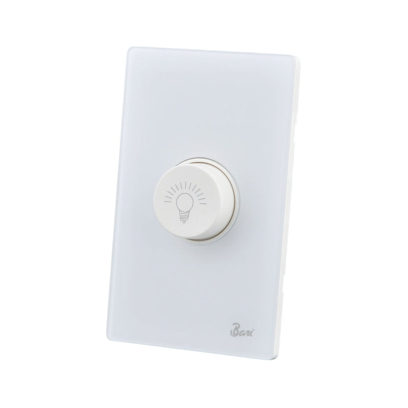 Interruptor Tipo Dimmer Serie Nebbia Color Blanco Mate Ref. Int.16.09 Marca Bari