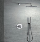 Kit / Conjunto De Ducha Monomando Empotrado Serie Line Cromado Ref. Gdp038 Marca Imex