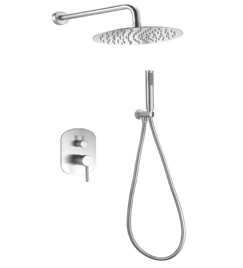 Kit / Conjunto De Ducha Monomando Empotrado Serie Moscu Acero Ref. Gpk034 Marca Imex