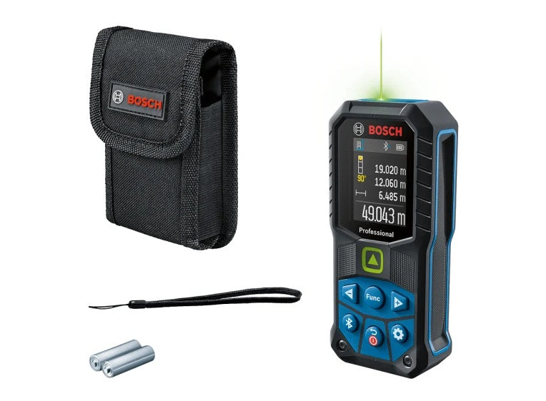 Medidor / Metro Laser Verde C/ Bluetooth Hasta 50 Mts Precision 1.5 Mm Ref. Glm 50-27 Cg Marca Bosch