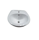 Lavamanos Redondo De Colgar Preponchado Linea Marbella Sin Pedestal Ref. Bm-B2409 Marca Bm