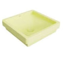 Lavamanos Cuadrado De Sobreponer 39 Cm Art Q Finecraft Energy Yellow Ref. Nvlav7745 Marca Nova