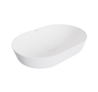 Lavamanos Ovalado De Sobreponer 61 Cm Art Round Finecraf Blanco Mate Ref. Nvlav7765 Marca Nova