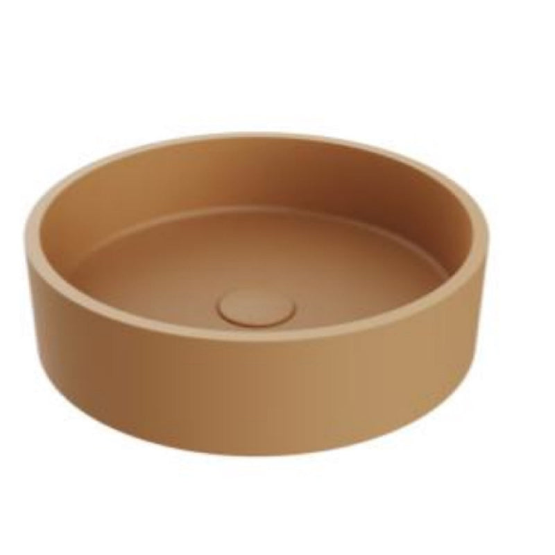 Lavamanos Redondo De Sobreponer 39 Cm Essenza Round Siganture Terra Ref. Nvlav7813 Marca Nova