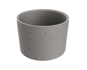 Lavamanos Redondo Alto De Sobreponer 39 Cm Vitus Mezzo Signature Grey Nat. Ref. Nvlav7843 Marca Nova