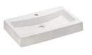 Lavamanos Rectangular De Sobreponer 66 Cm Indian Blanco Ref. Inlav0021 Marca Roca Incepa