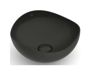 Lavamanos Ovalado De Sobreponer 37,5 Cm Ruy Ohtaque Noir / Negro Mate Ref. Rolav9968 / 145574 Roca