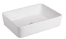 Lavamanos Rectangular De Sobreponer 48 Cm X 38 Cm X 13 Cm Color Blanco Ref.Lav-12 Marca Unique