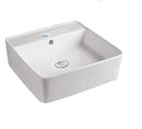 Lavamanos Cuadrado De Sobreponer 41 Cm X 41 Cm X 15 Cm Color Blanco Ref.Lav-13 Marca Unique