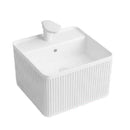 Lavamanos Cuadrado Aereo 40 Cm X 40 Cm X 38 Cm Color Blanco Ref. Lav-2010 Marca Unique