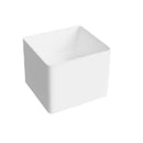 Lavamanos Cuadrado Aereo 40 Cm X 40 Cm X 38 Cm Color Blanco Ref. Lav-2011 Marca Unique