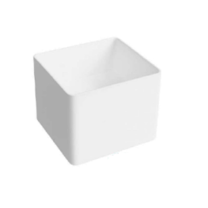 Lavamanos Cuadrado Aereo 40 Cm X 40 Cm X 38 Cm Color Blanco Ref. Lav-2011 Marca Unique