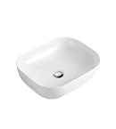 Lavamanos Oval De Sobreponer 50 Cm X 40 Cm X 14.5 Cm Blanco Ref.Lav-80 Marca Unique