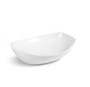 Lavamanos Oval De Sobreponer 50 Cm X 40 Cm X 14.5 Cm Color Blanco Ref.Lav-81 Marca Unique
