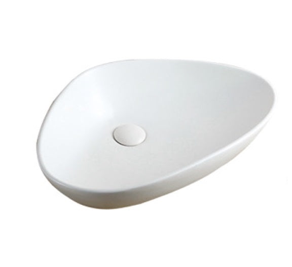 Lavamanos Triangular De Sobreponer 59 X 39 X 13.5 Cm Blanco Ref.Lav-83 Marca Unique