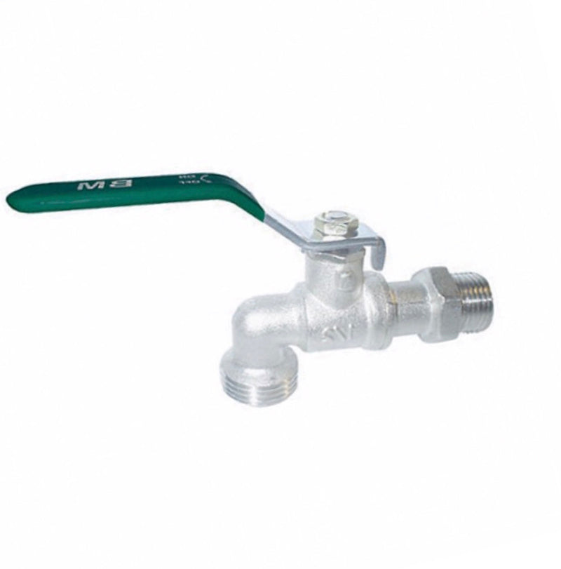 Llave De Chorro / Llave Manguera De Bola Paso Rapido De 1/2" Ref. Mb Marca Bm