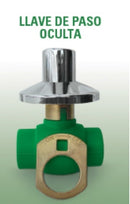 Llave / Valvula De Bola De 25 Mm Tipo Oculta ( Empotrable ) Ref. Dsw127 Marca Donsen