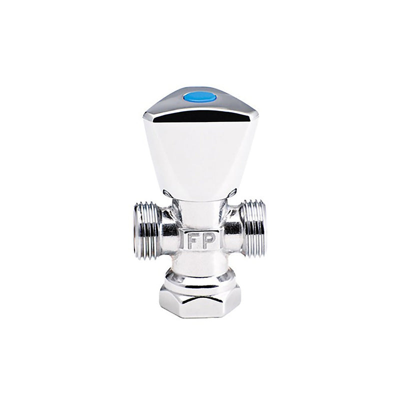 Llave De Arresto De 1/2" X 1/2" Doble C/M Peq Ref. 02Rp01D Marca Fp