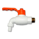 Llave De Chorro / Llave De Manguera Plastica De 1/2" P/ Rapido M/ Naranja Ref. Vpp-105 Marca Gdeseo