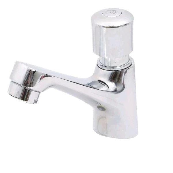 Llave Lavamanos Individual Push Button Cierre Automatico Cromada Marca Generico