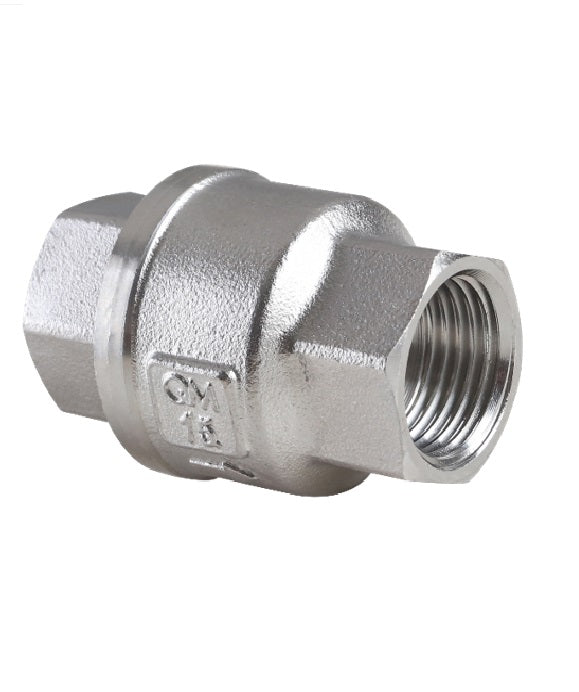 Llave - Valvula Check Qm Acero Inox 304 1/2" Ref. Qm Usa.601.012.Inox Marca Quality Metal