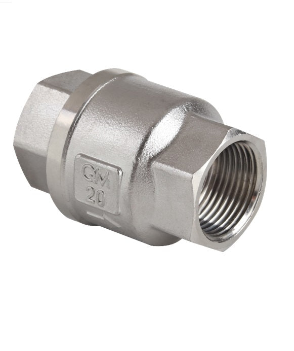 Llave - Valvula Check Qm Acero Inox 304 3/4" Ref. Qm Usa.601.034.Inox Marca Quality Metal