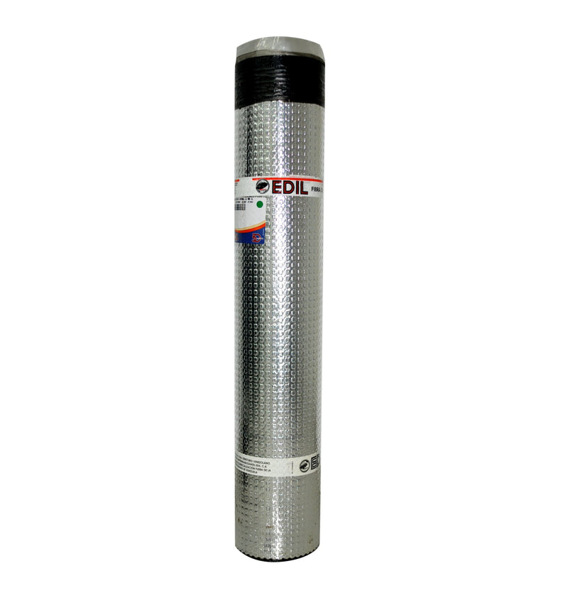 Manto Asfaltico Dura Real At Con Aluminio De 3 Mm Espesor X 1 X 10 Mts Ref. 10130405 Marca Edil
