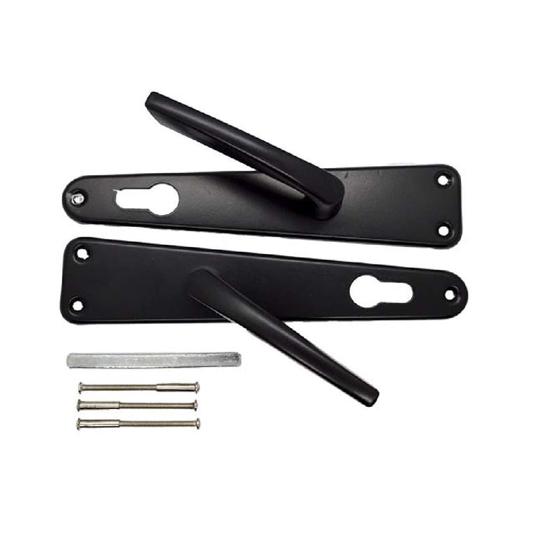 Manilla De Aluminio Movil Placa Recta Color Negro Cod. 023506 Ref. Man-H603 Marca Unicity