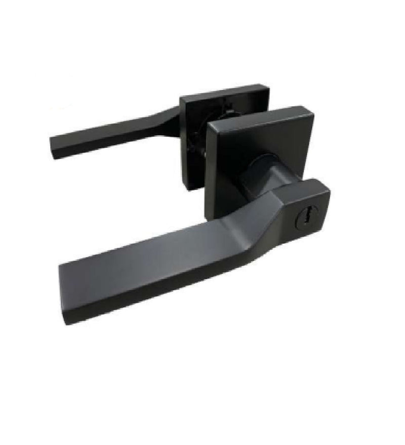 Manilla Roseta P/Dormitorio Der-Izq Negro Matte Mod. Florence Ref. Zce-5991Mb / Ce0222 Zoe