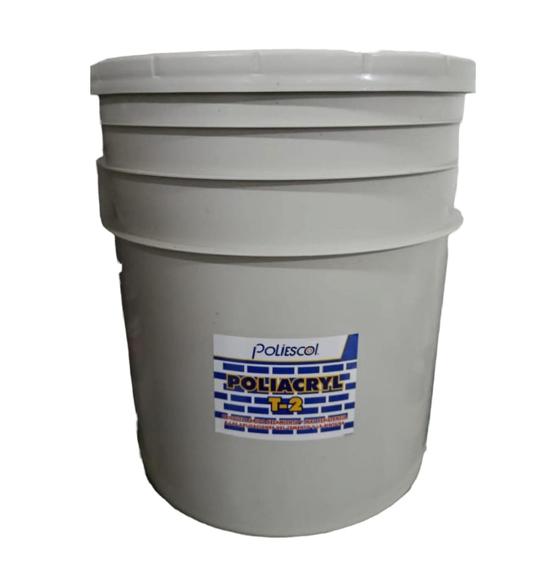 Resina Poliacryl T-2 Impermeabilizante Cuñete ( 5 Galon ) Marca Poliescol