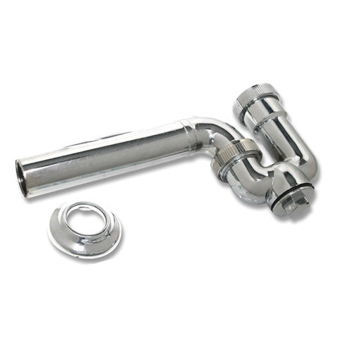 Sifon Para Lavamanos Plastico Cromado De 1 1/4" Ref. Sif-01 Marca Fermetal
